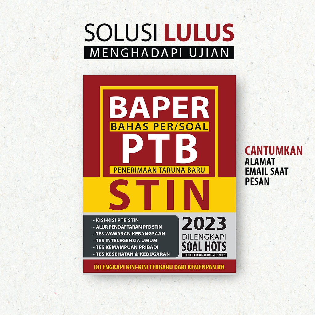 BAHAS PER SOAL PTB STIN 2023