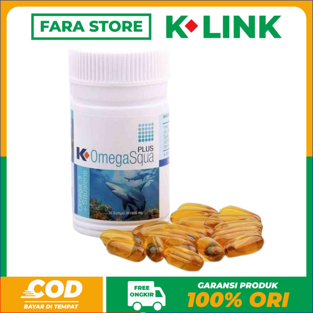 

[COD] TERLARIS K-OMEGASQUA PLUS ORIGINAL K-LINK | OMEGA SQUA KLINK | OMEGA 3 ORI | FISH OIL BKN KRILL OIL | SQUALENE