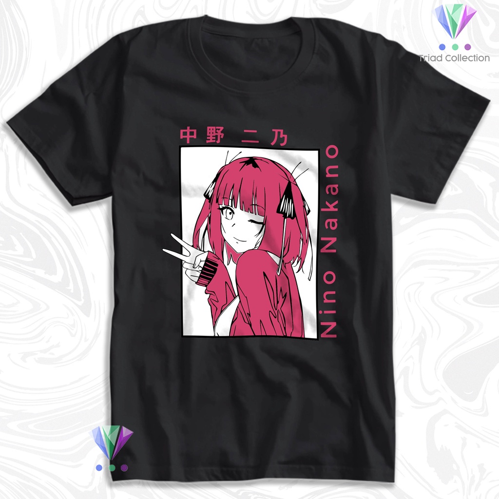 Tshirt Baju Kaos Distro Anime Nino Nakano / Kaos Distro Pria Wanita