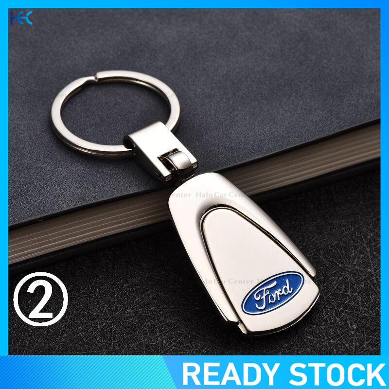 【Ready Stock】Alloy Metal Logo Motorcycle Keychain Car keychain SET for Ford