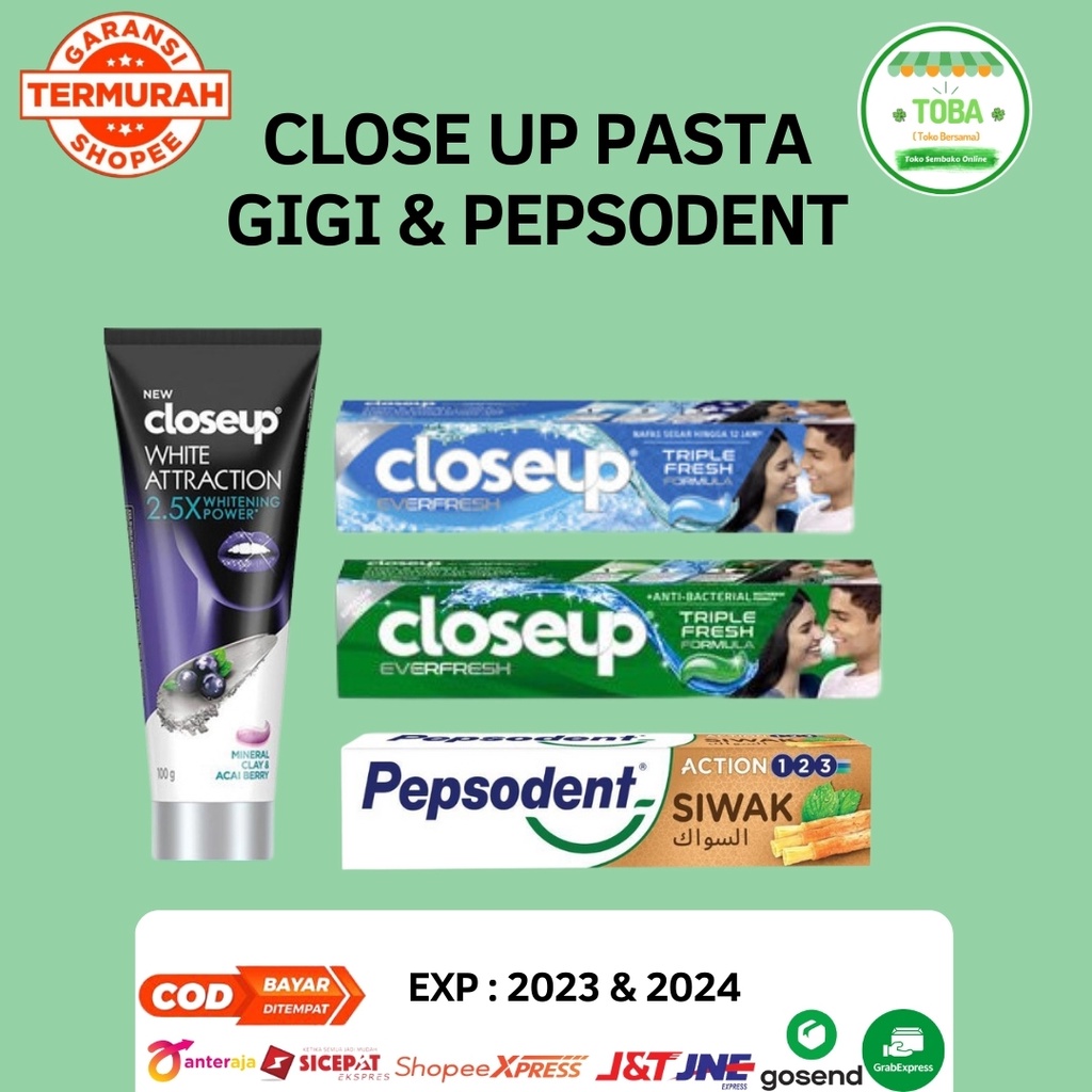 Pasta Gigi Close Up - Odol Siwak / Pasta Gigi Close UP 65 gr, 160 gr Murah
