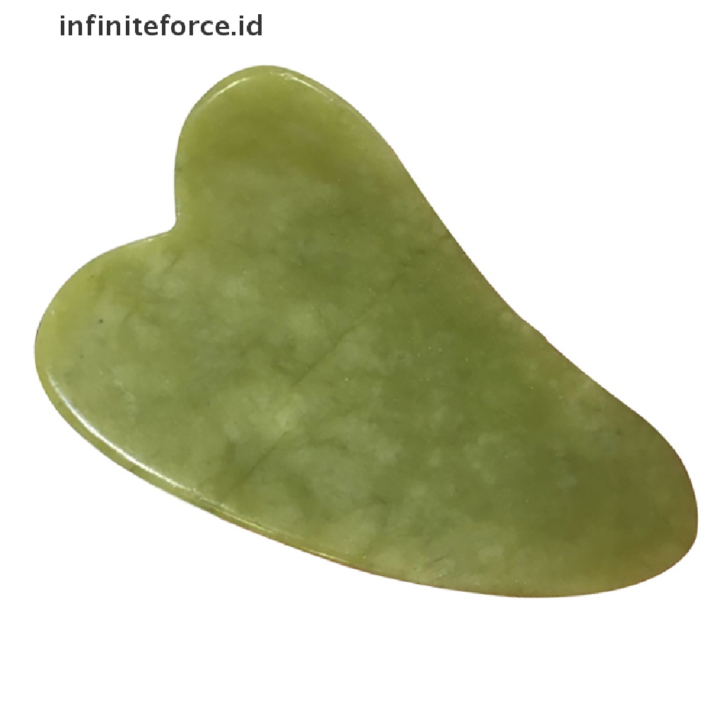 (infiniteforce.id) Alat Pijat Gua Sha Bahan Giok Alami Untuk Wajah