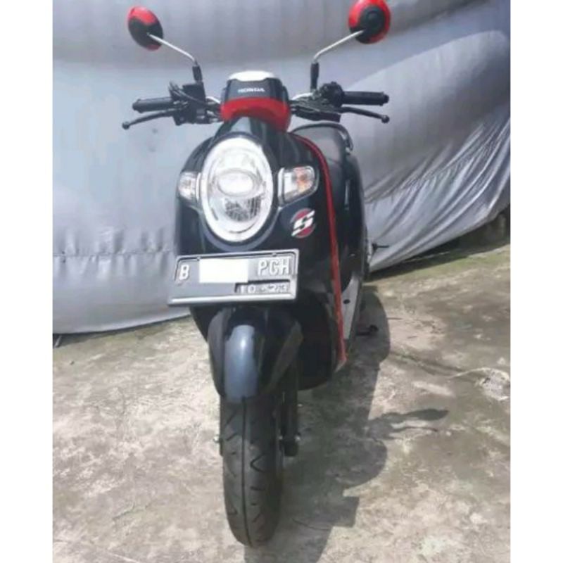 cover sayap samping scoopy fi esp new k93 kanan dan kiri hitam