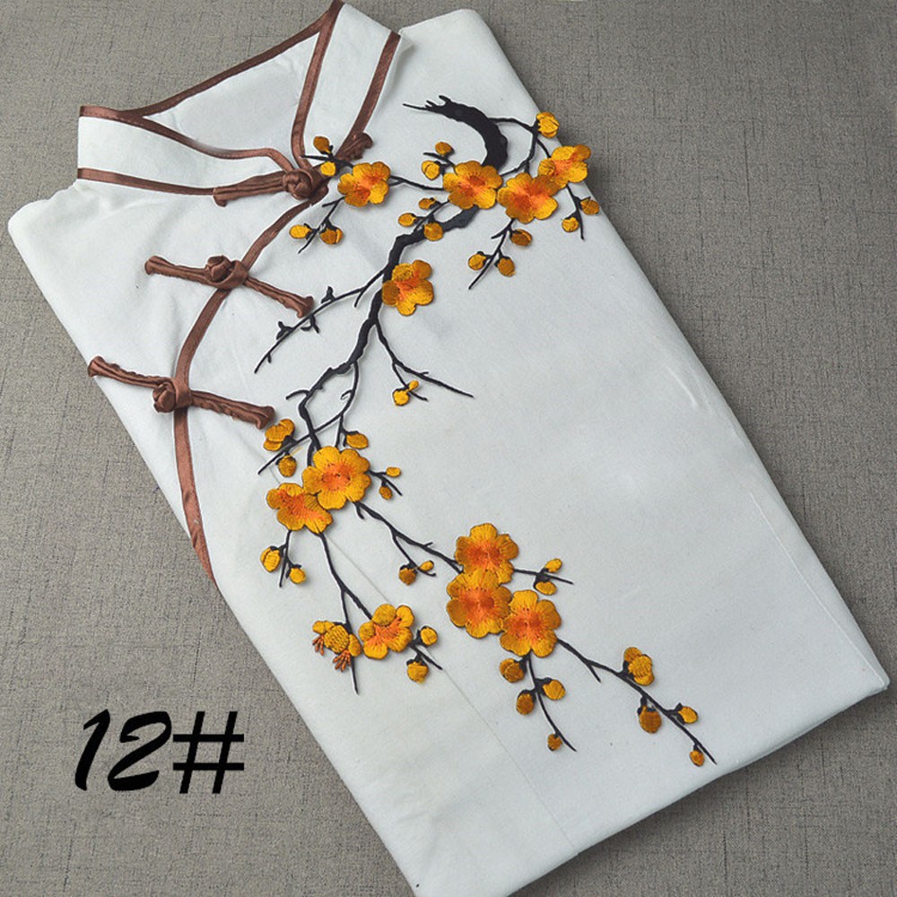 Blossom Bunga Applique Pakaian Bordir Patch Stiker Besi Blossom Bunga Applique Pakaian Bordir Patch Stiker Besi