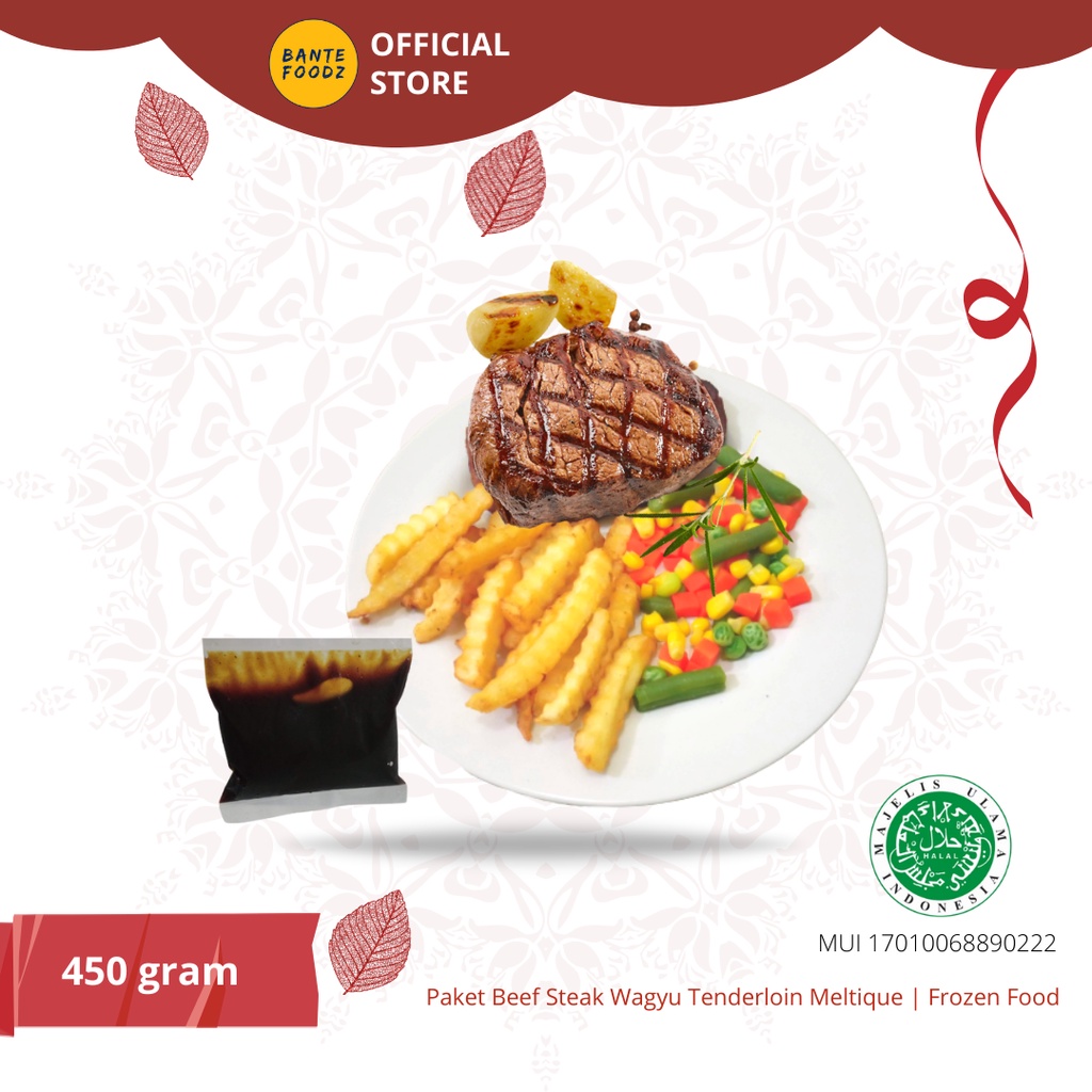 

Paket Komplit Daging Steak Wagyu Tenderloin Meltique Premium 450 g
