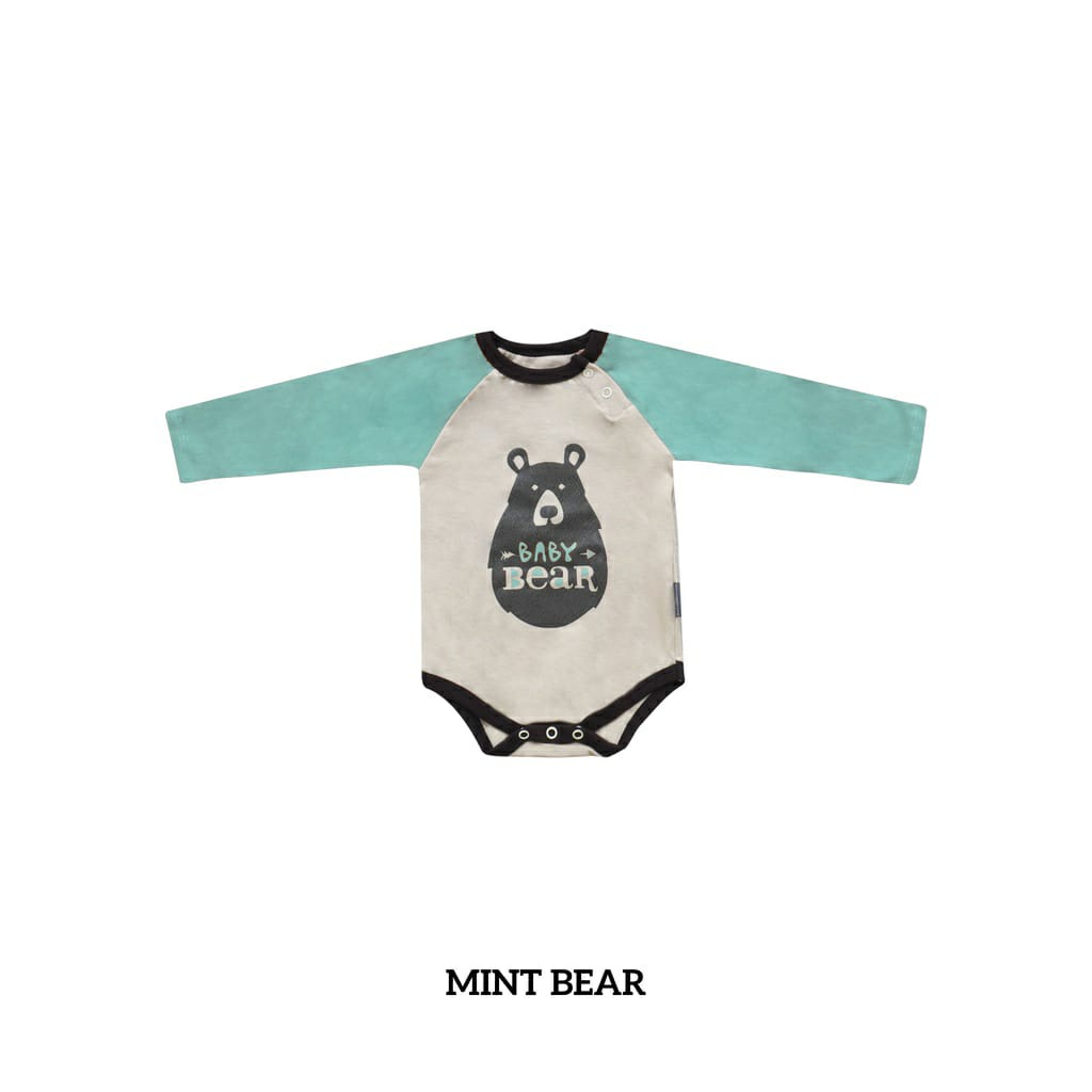 Little Palmerhaus - BEAR Raglan BODYSUIT Family Series (Jumper Bayi) isi 2