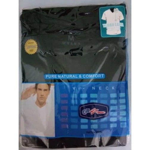 Kaos Dalam / Kaos Oblong Pria Gt man | GTman Hitam V Neck