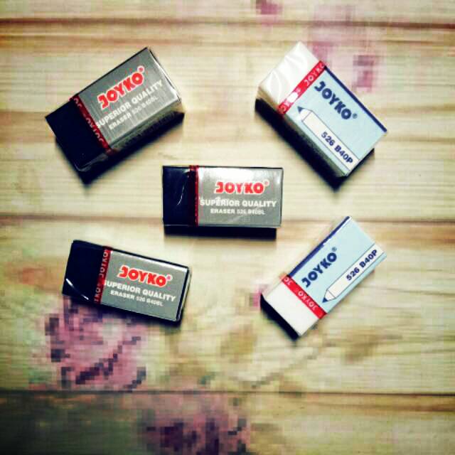 

Penghapus / Eraser Joyco seri Black, White 1 pack 5 pcs random