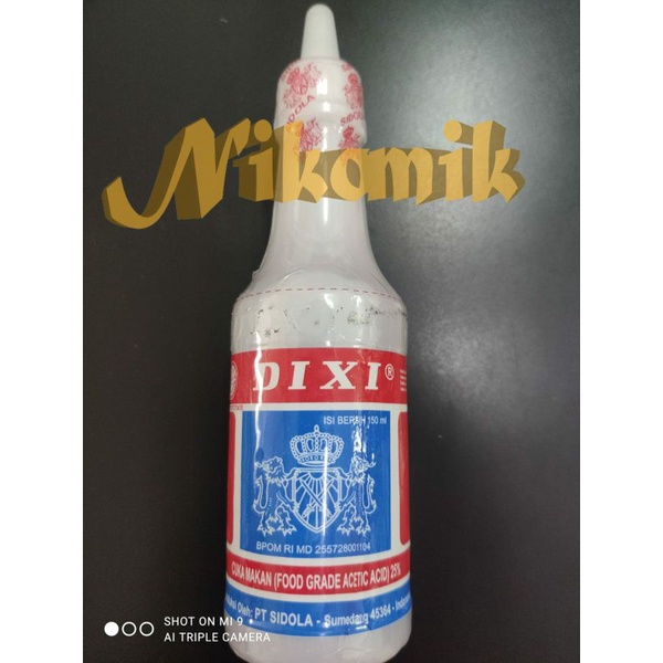 

Cuka DIXI dapur 150ml / Cuka Masak / Cuka Putih / White Vinegar