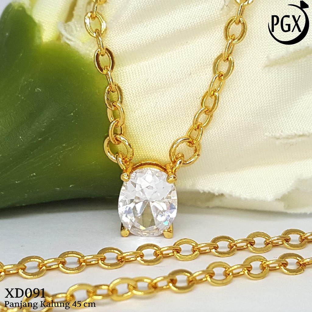 PGX Kalung Wanita Xuping Perhiasan Lapis Emas Aksesoris Fashion Premium - XD091