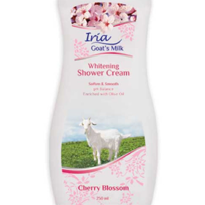 iria goat's milk shower cream cherry blossom   250ml