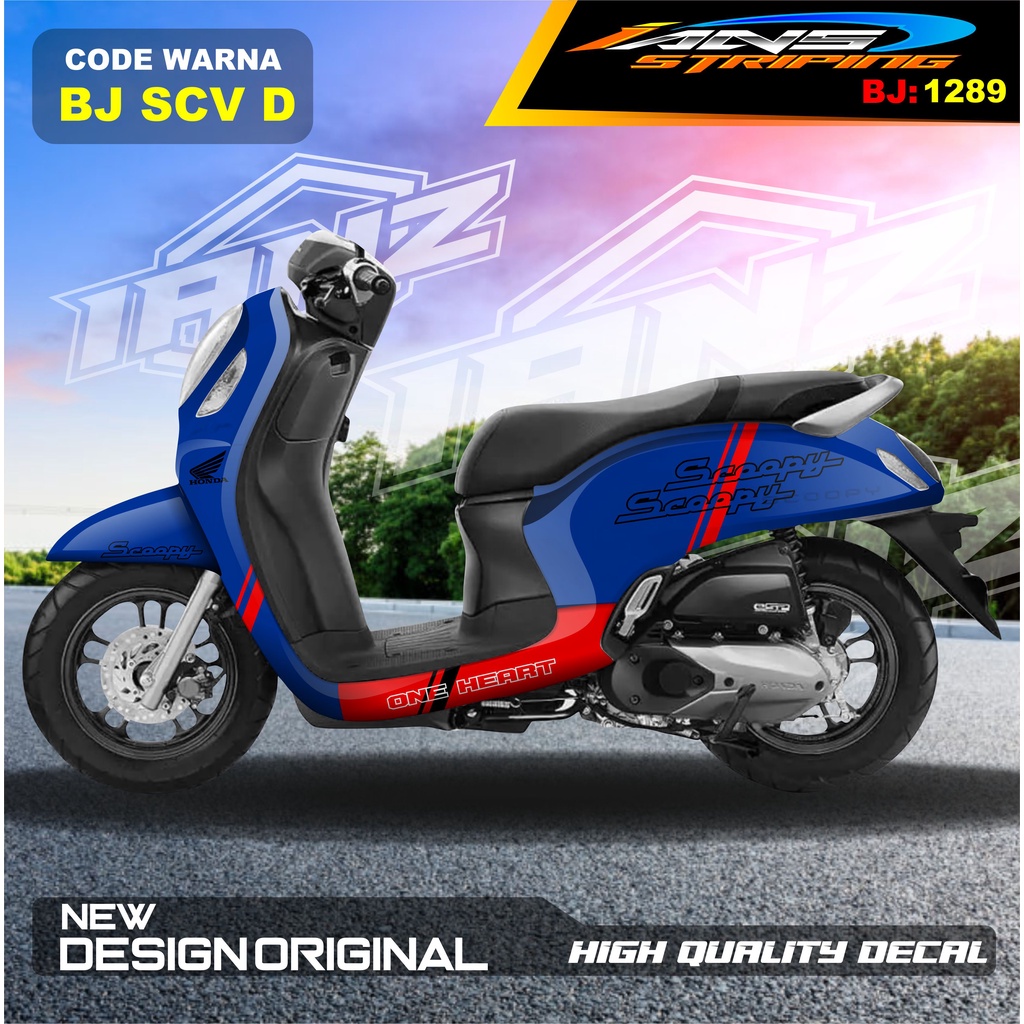 STICKER HONDA SCOOPY FULL BODY / STICKER VARIASI SCOOPY ELEGANT/ STICKER TERBARU