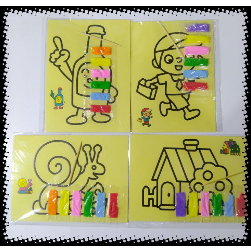

Mainan pasir lukis anak ukuran sedang isi 20