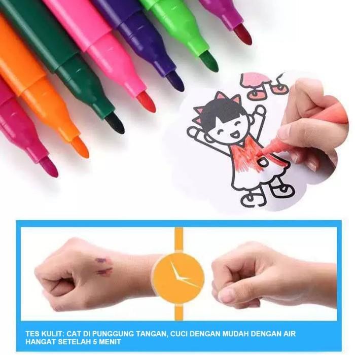 Art Set Alat Menggambar Melukis Anak-anak Crayon Krayon 208 Cat Air