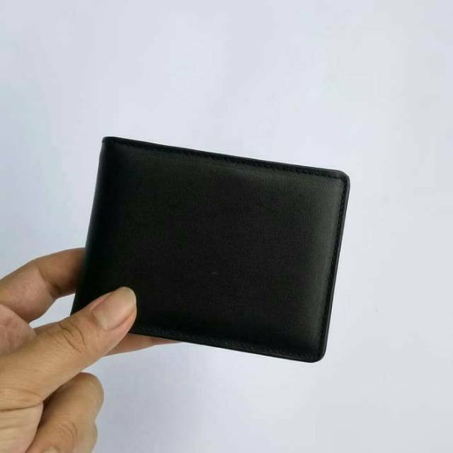 Dompet Kulit Kulit Pria Asli Original  Mini Kecil Slim Wallet 100% Kulit Sapi Asli Garut