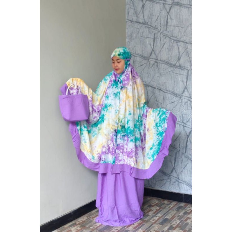 mukena tye dye/mukena dewasa