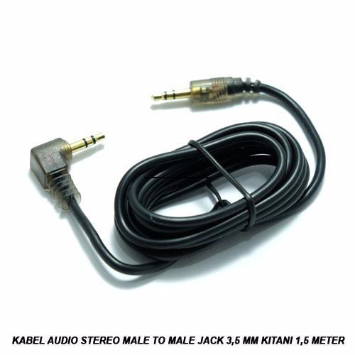 Kabel Audio Stereo Male to Male Jack 3.5 mm Kitani 1.5 Meter