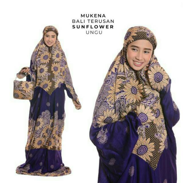 Mukena Dewasa Bali Terusan Mukena Bali Sunflower Beli Mukena Murah Model Mukena Dewasa Terbaru