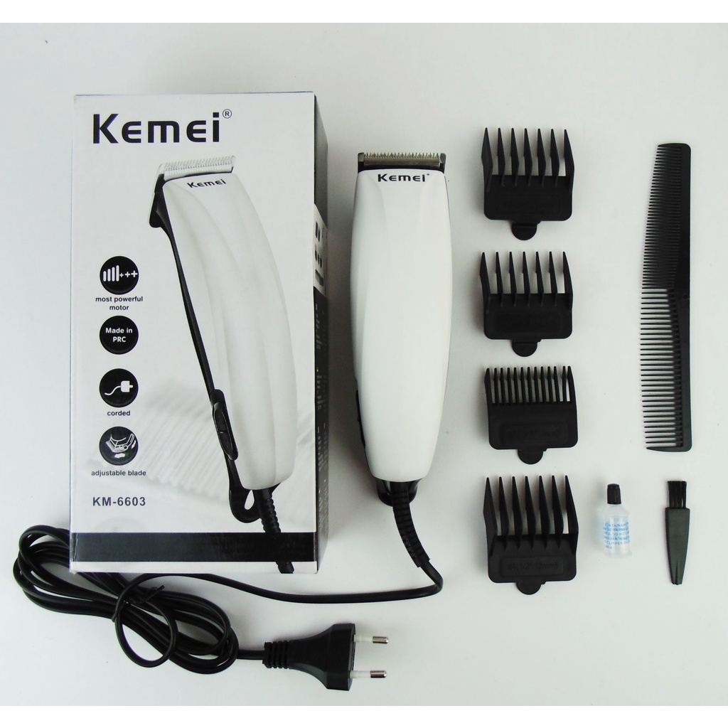 Alat Cukur Rambut Listrik Kemei KM-6603 // Hair Clipper Cukuran Rambut Kualitas Terbaik