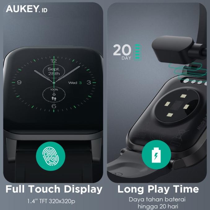 Jual Smartwatch Aukey Fitnes Tracker 12 Activity 500911 Shopee