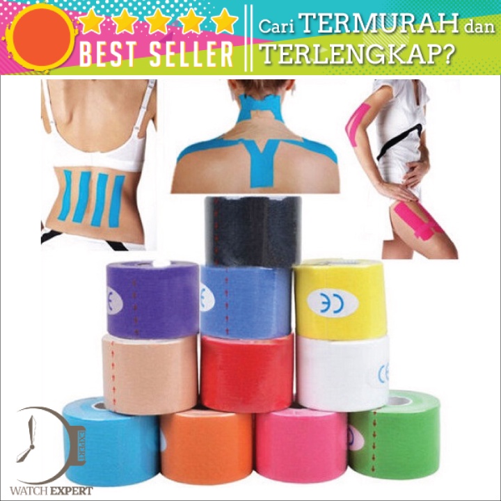 Bisa COD Tape Medical Bandage Injury Support Sport Elastic Kinesiology - KT Multi Color