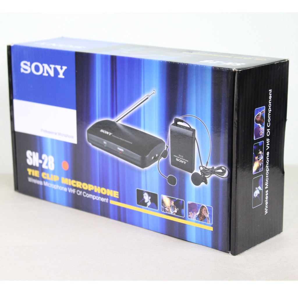 Mic Wireless SN 28 Headset &amp; Clip On (Mic Bandol) Microphone SONY SN-28 / Mic SN28 Clipon / MX 288