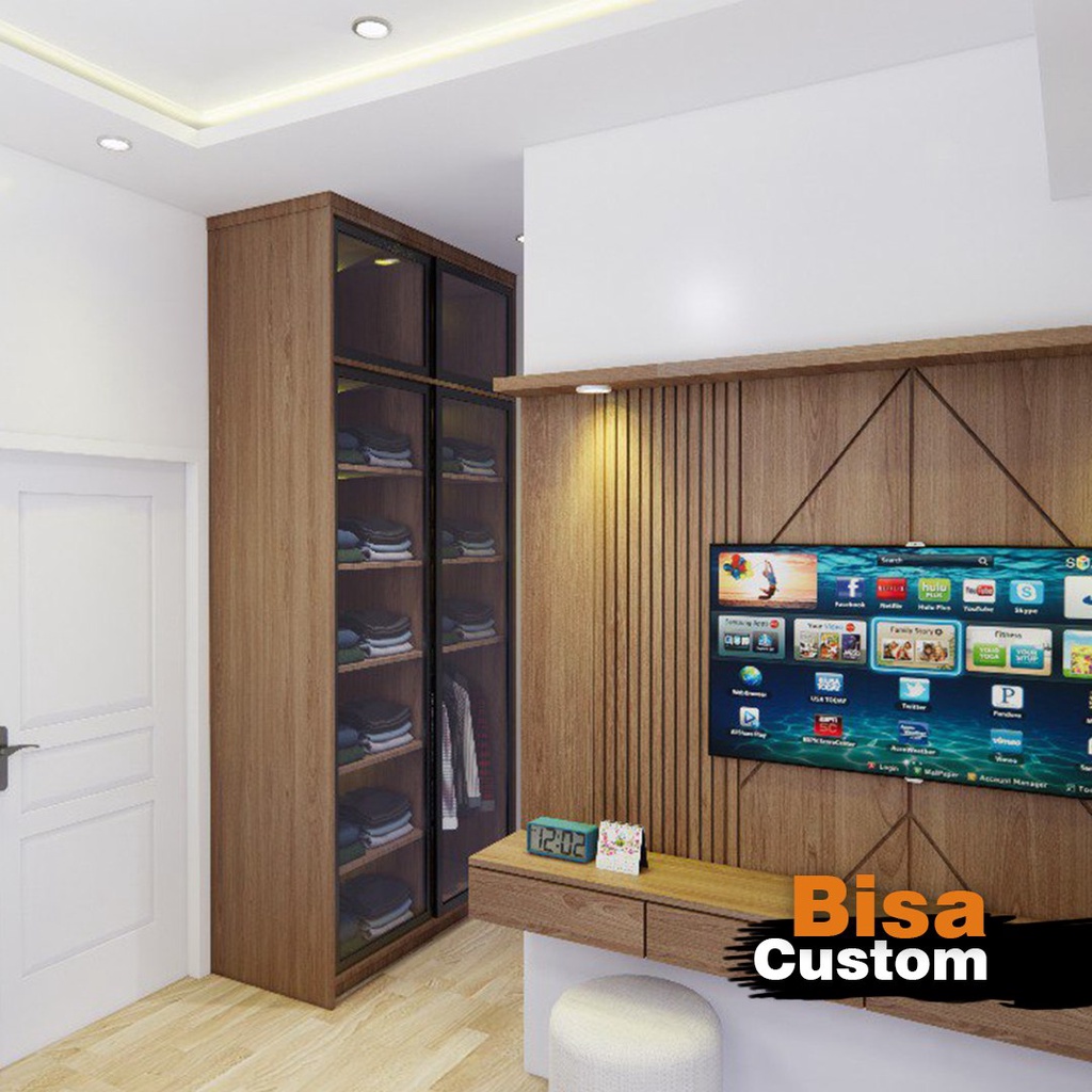 lemari pakaian minimalis custom murah jakarta