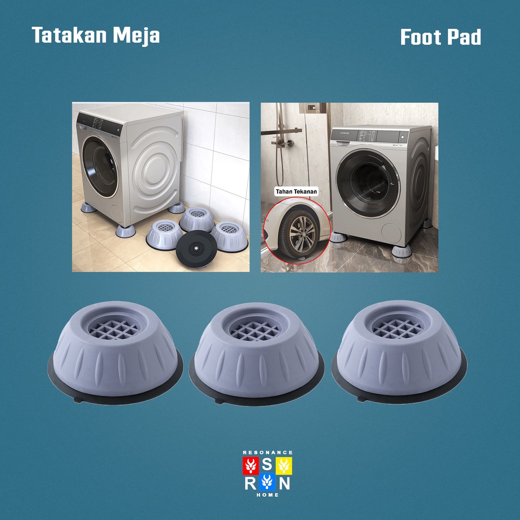 Alas Tatakan Kaki Mesin Cuci Ganjalan Pelindung Kaki Meja Kursi Resonance Home