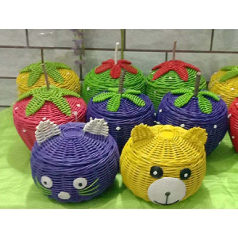 TOPLES unik permen Keranjang karakter souvernir pernikahan kado toples