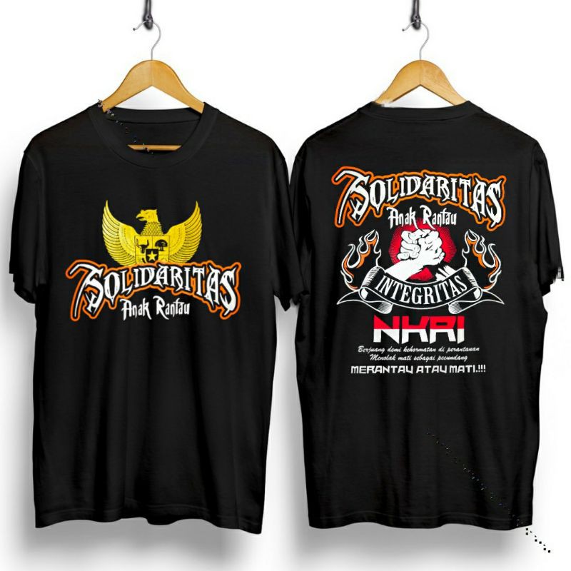 Kaos distro solidaritas anak rantau / kaos solidaritas / kaos anak rantau / ksos gambar anak rantau