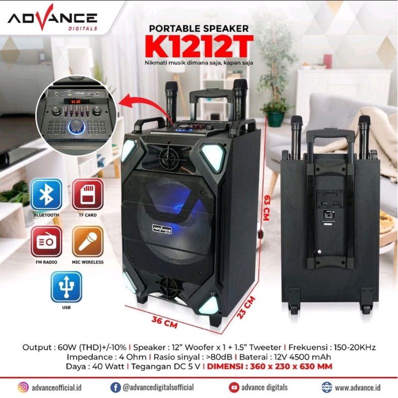 K1212T speaker advance