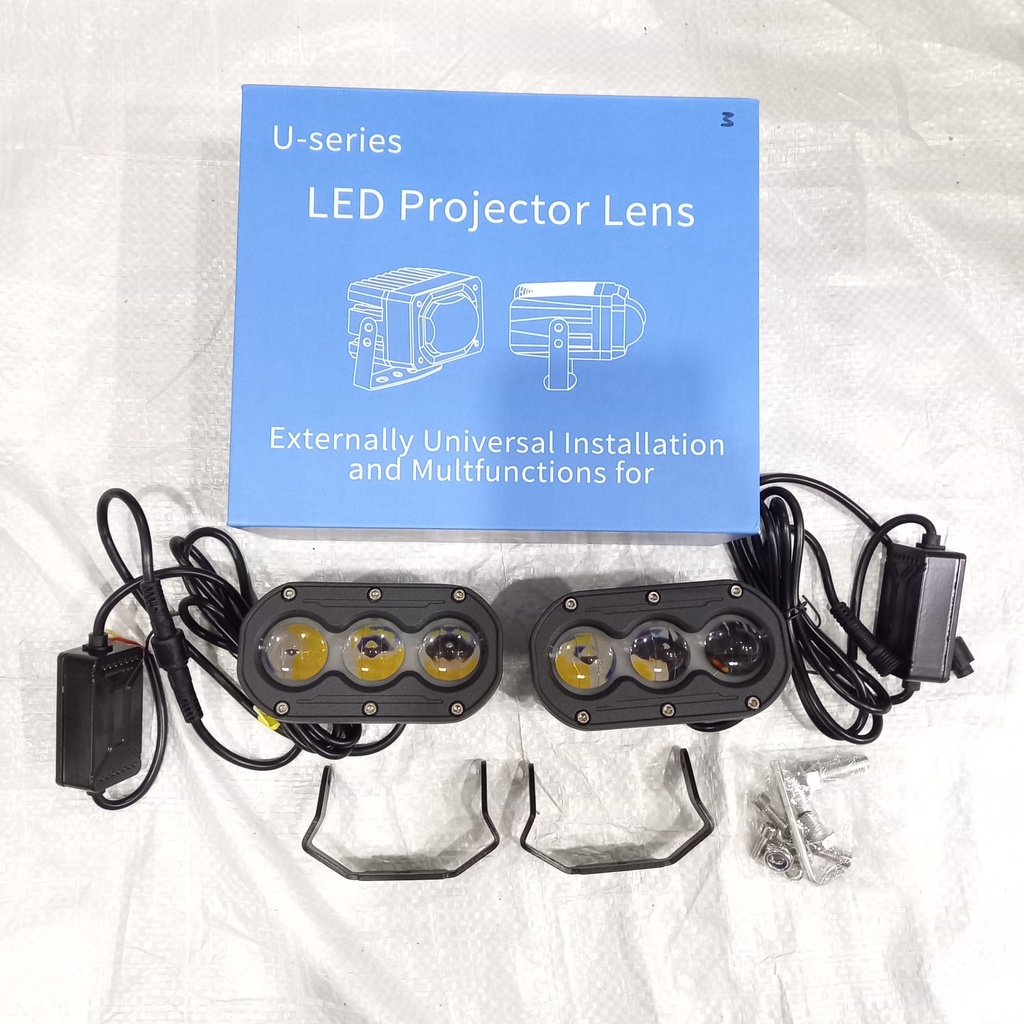 Mini Projie Lampu 2 Mata &amp; 3 Mata