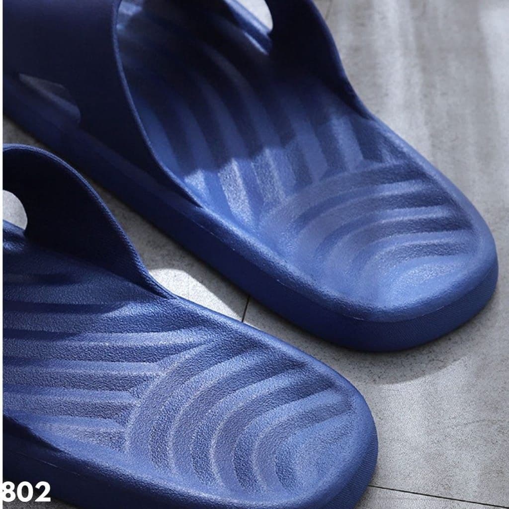 SANDAL SELOP DESIGN TEKSTUR GELOMBANG COCOK PAKAI SEKELUARGA BAHAN RUBBER NYAMAN EMPUK IMPORT ANT LICIN 802