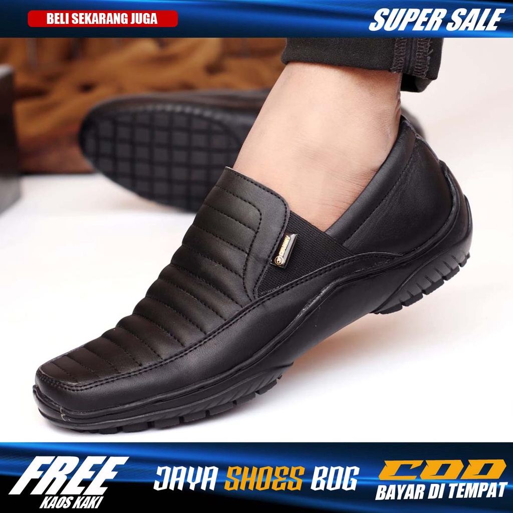 CORJA|Sepatu Formal Pria Kulit Asli Slip On Casual Santai Kerja Kantor Asli Original Distro