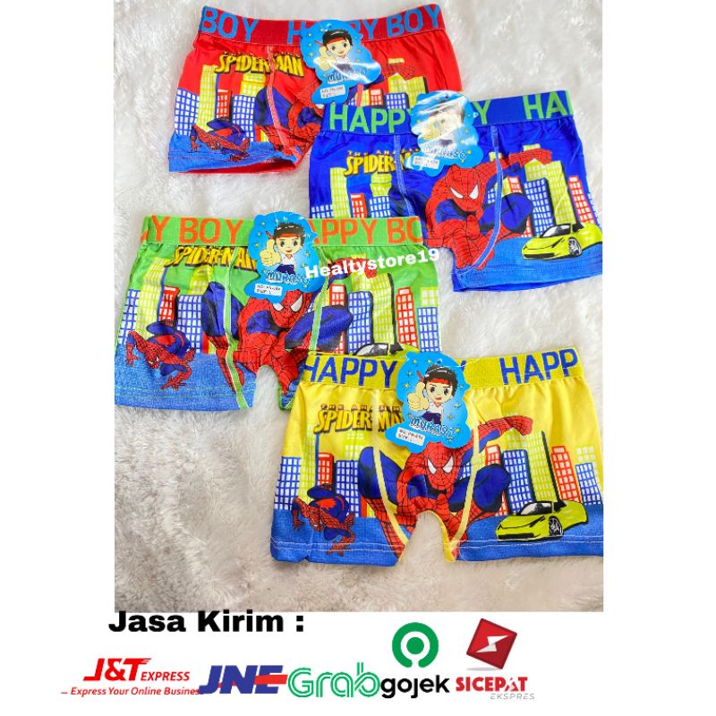 6 PCS BOXER ANAK COWOK IMPOR BODASIDUN TERMURAH