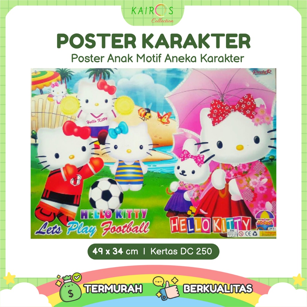 Poster Kartun Anak Belajar