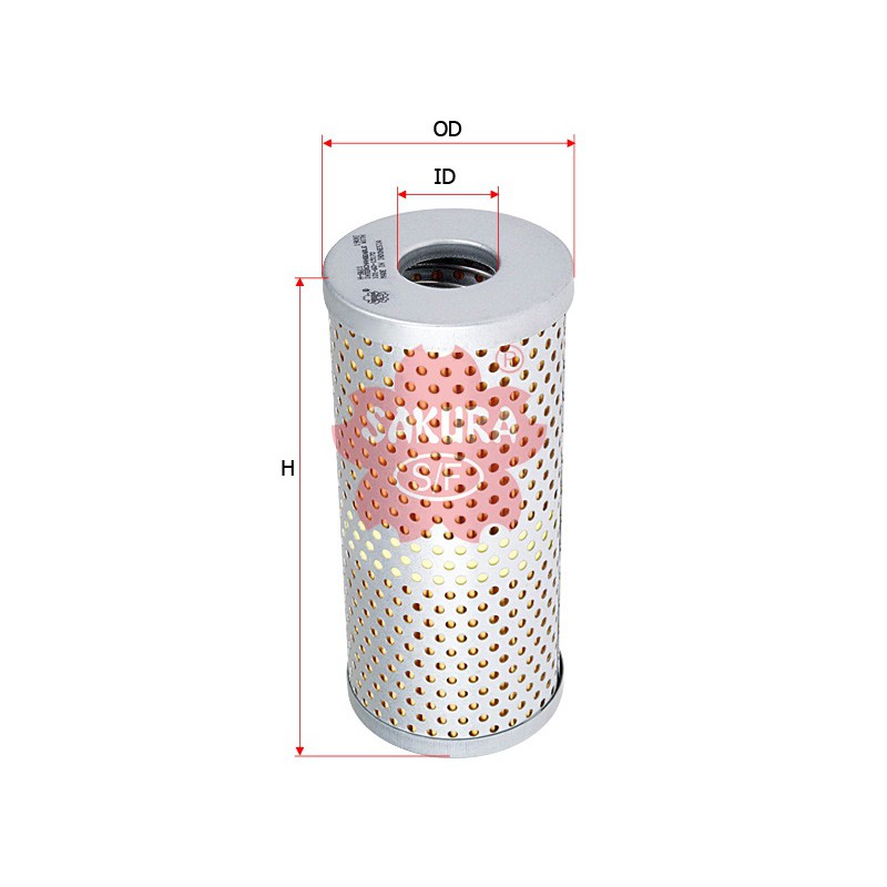 Sakura Filter Oli Hydraulic H-5611 Komatsu D20, Komatsu D21, Komatsu D35, Komatsu D40, Komatsu D41