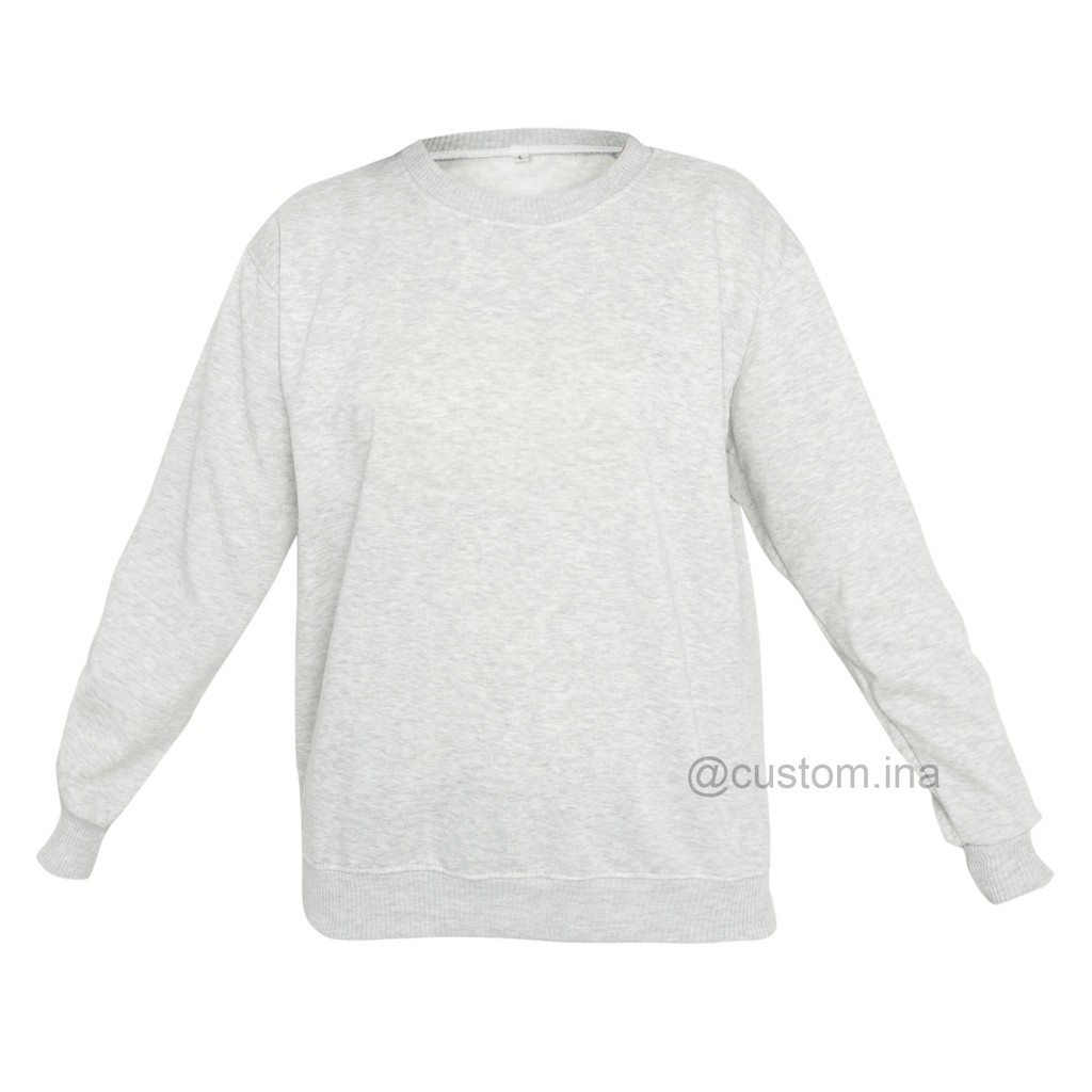Basic Sweater Polos Misty 68 Crewneck Sweatshirt Pria Wanita Size M - XXXL