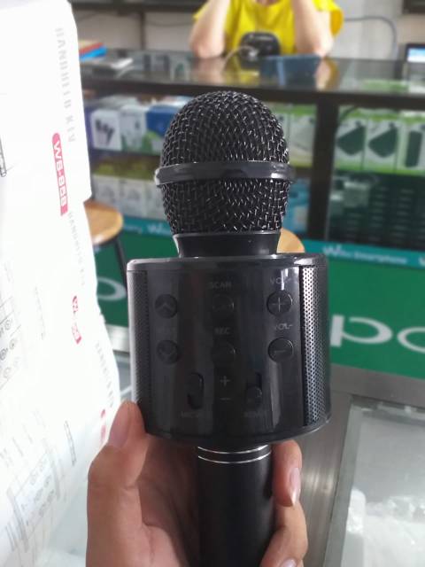 Mic Speaker Bluetooth WS 858 Microphone Karaoke Smule