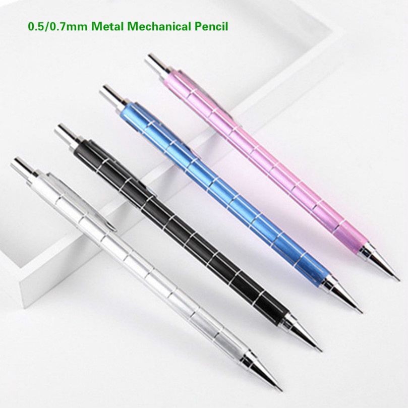 0.5/0.7mm Metal Mechanical Pencil Stationery Creative Press Automatic Pencil For Student