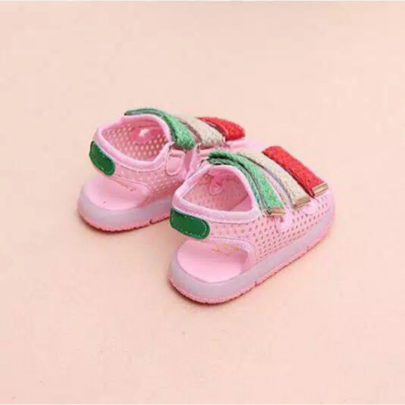 Sandal Sepatu Anak Laki-laki&amp;Perempuan HUMPTY Lampu LED Size 21-30 Usia 1-4 Tahun