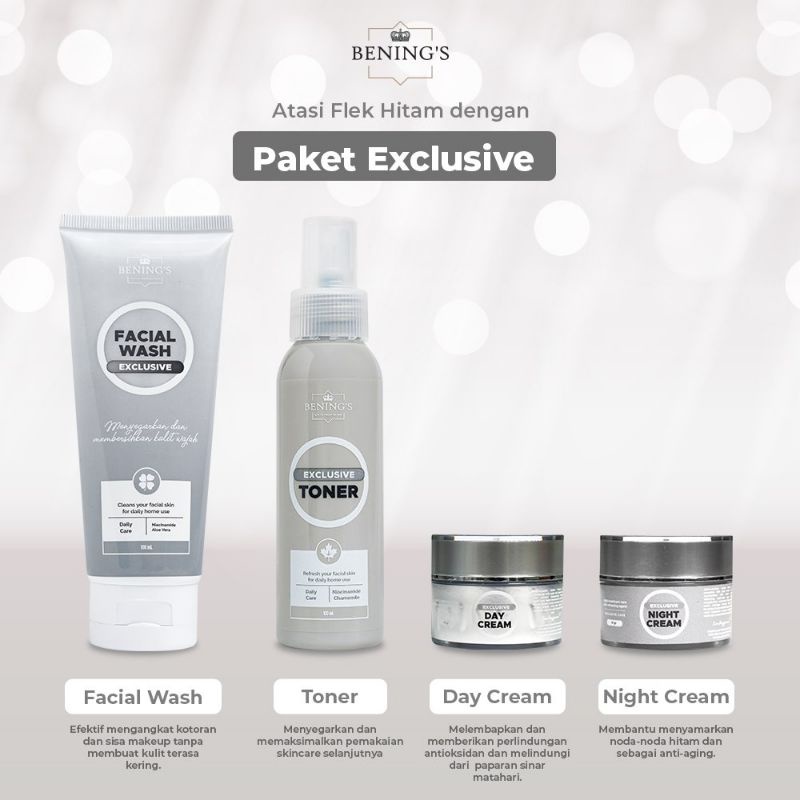 BENING SKINCARE DOCTOR OKY PRATAMA PAKET FLEK EXCLUSIVE | BENING SKINCARE DR OKY PRATAMA