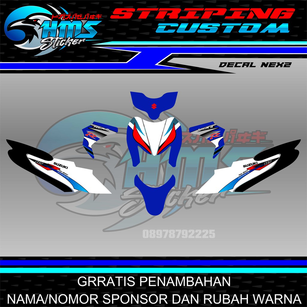 STICKER/DECAL SUZUKI NEX2