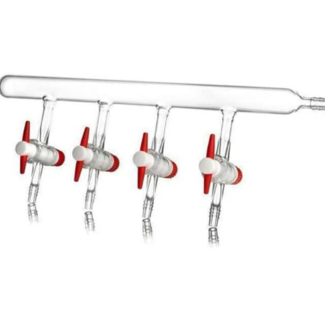 Manifold Glass Vaccum 6 Port.PTFE Stopcock