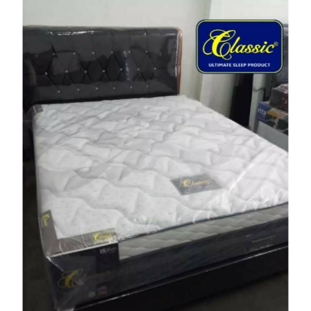 (KASUR SAJA) Springbed Mewah Elite tipe Classic GOLD Plush Top Tebal 33cm