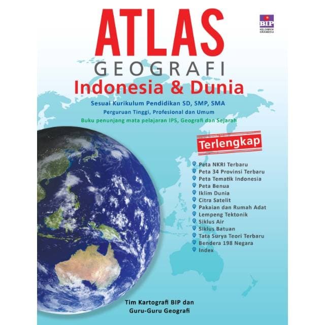 

❤BISA COD❤ Buku Atlas Geografi Indonesia Dan Dunia