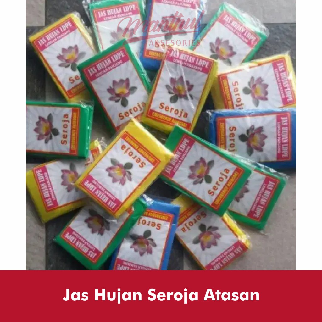 Jas Hujan Plastik lengan panjang ( Hanya Atasan )