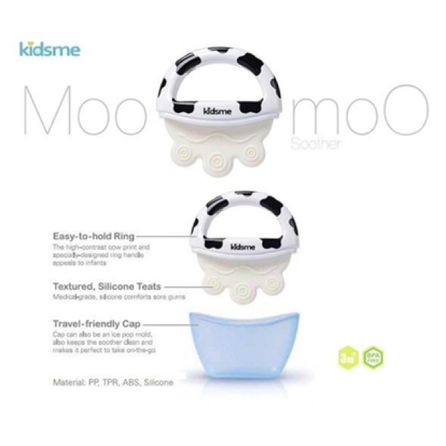 Kidsme icy moo moo teether