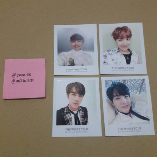 BTS photocard ticket album wings tour goods
