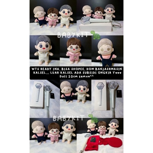 DOLL BABYBOO CHANYEOL 20CM, DOLL BABYBOO BAEKHYUN 20CM, DOLL RUYA BAEKHYUN 20CM, LS EXO VERSI 3